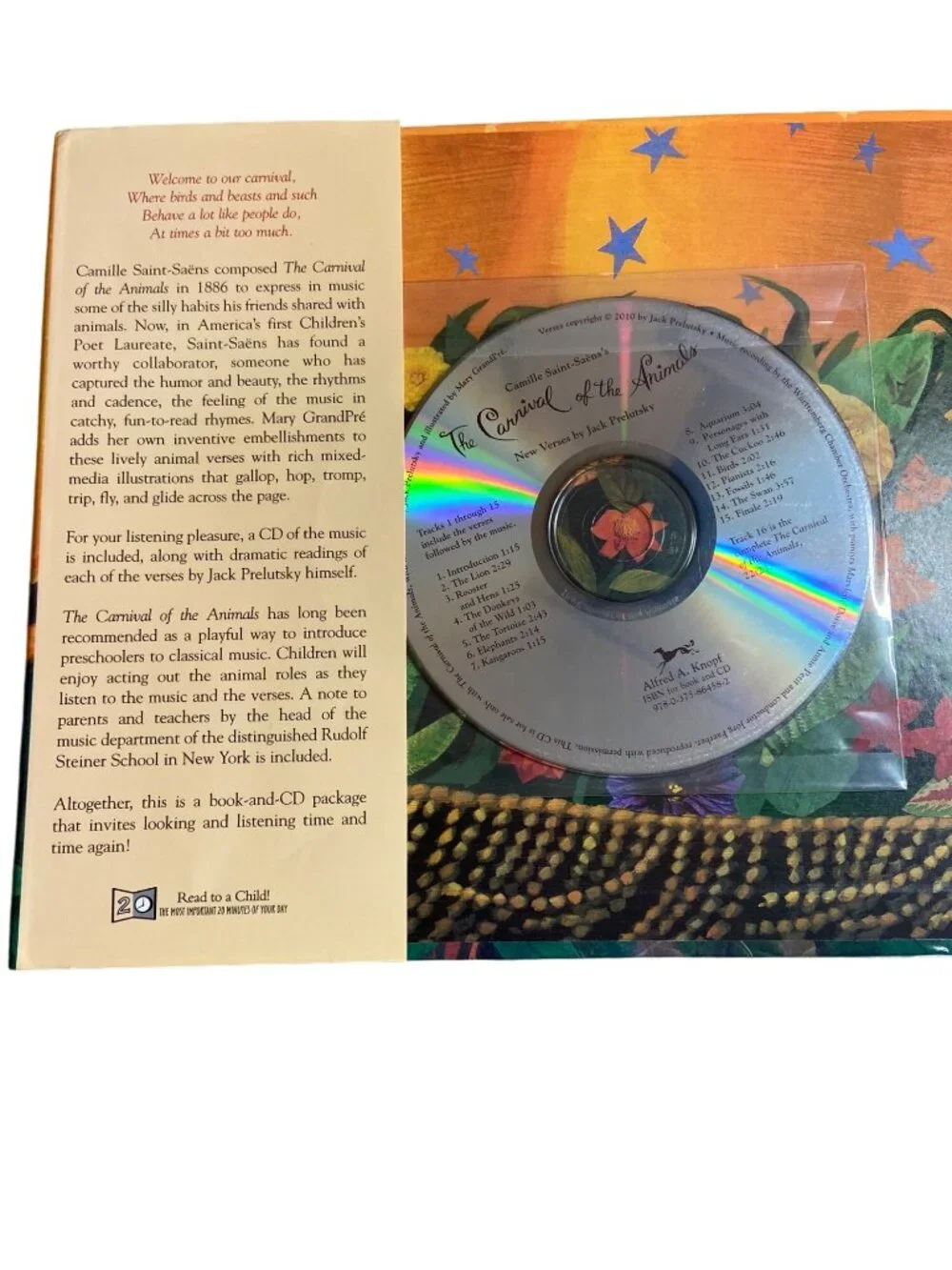 The Carnival Of The Animals Book & CD Set Camille Saint-Saens